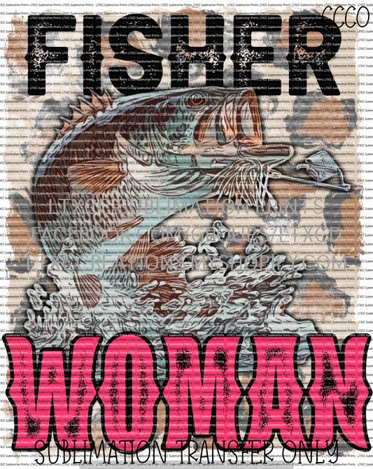 Fisher Woman - SUBLIMATION PRINT TRANSFER