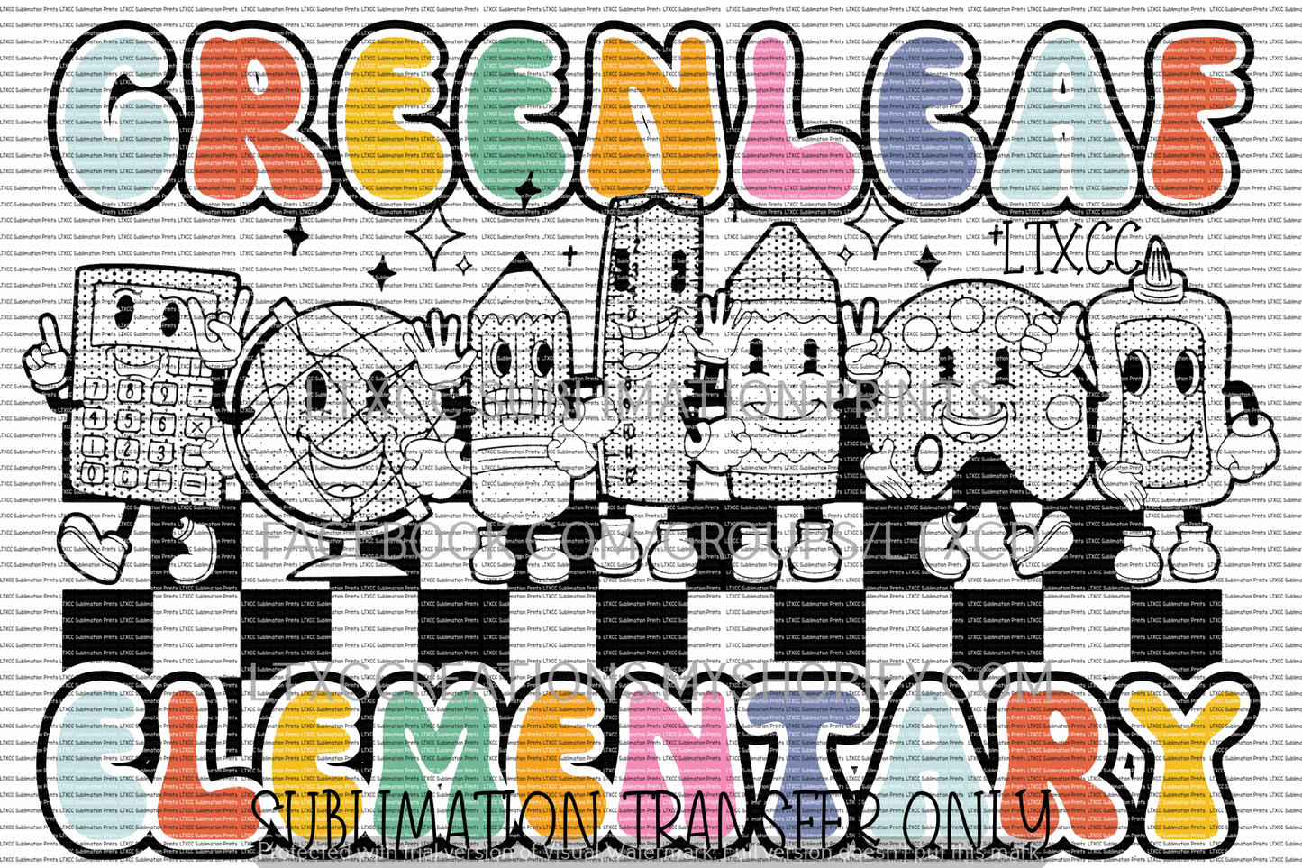 CUSTOM SCHOOL DESIGN - SUBLIMATION PRINT TRANSFER ONLY