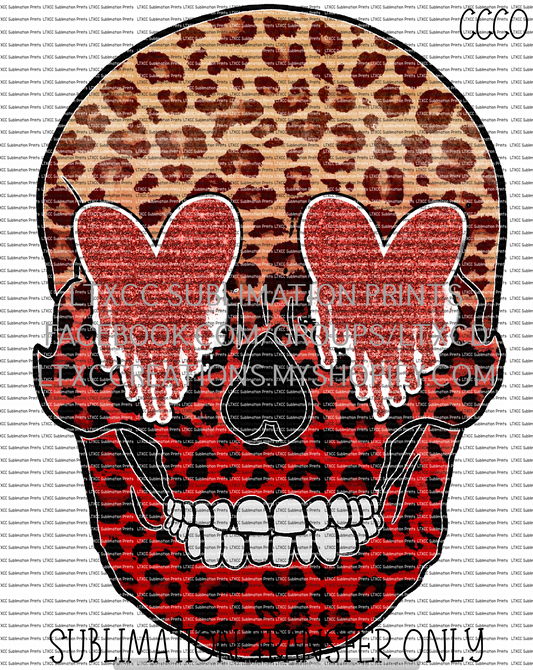 Glitter Heart Eyes - SUBLIMATION PRINT TRANSFER