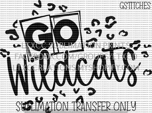 Go Wildcats - SUBLIMATION PRINT TRANSFER