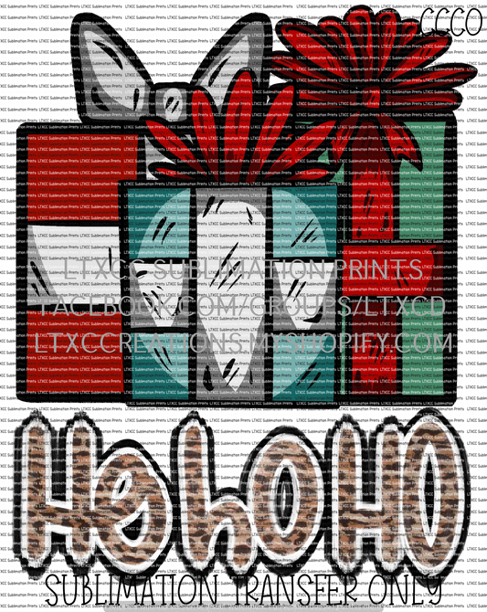 HoHoHo Presents - SUBLIMATION PRINT TRANSFER