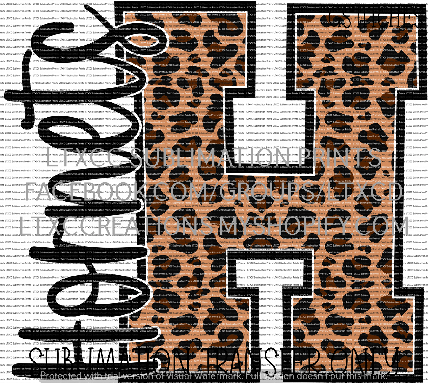 Hornets Leopard - SUBLIMATION PRINT TRANSFER