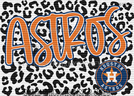 A S T R O S LEOPARD   -  SUBLIMATION PRINT TRANSFER