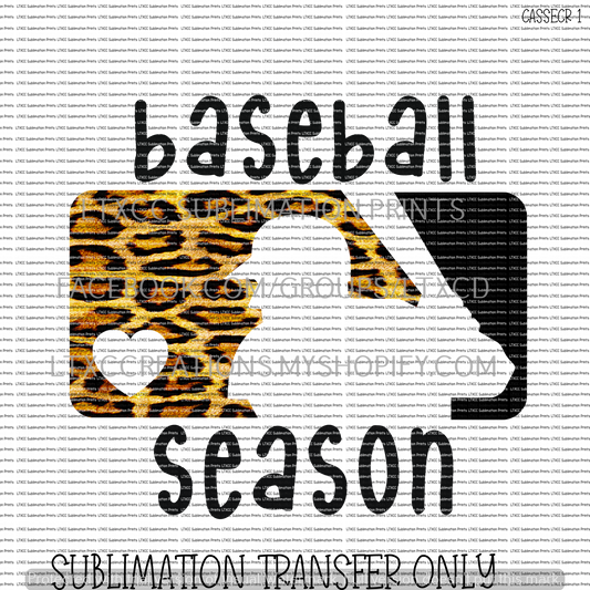 BASEBALL SEASON -  SUBLIMATION PRINT TRANSFER