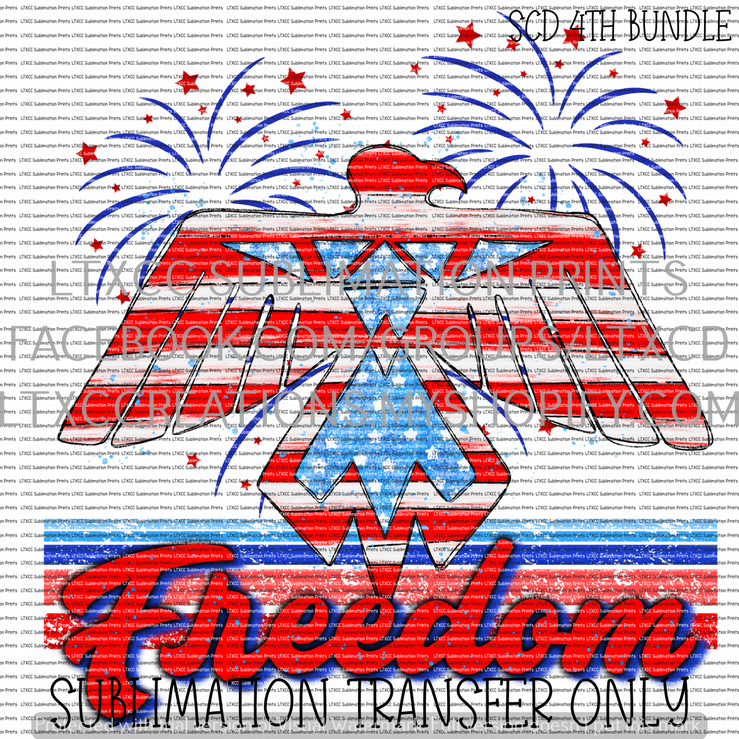 FREEDOM SUBLIMATION PRINT TRANSFER