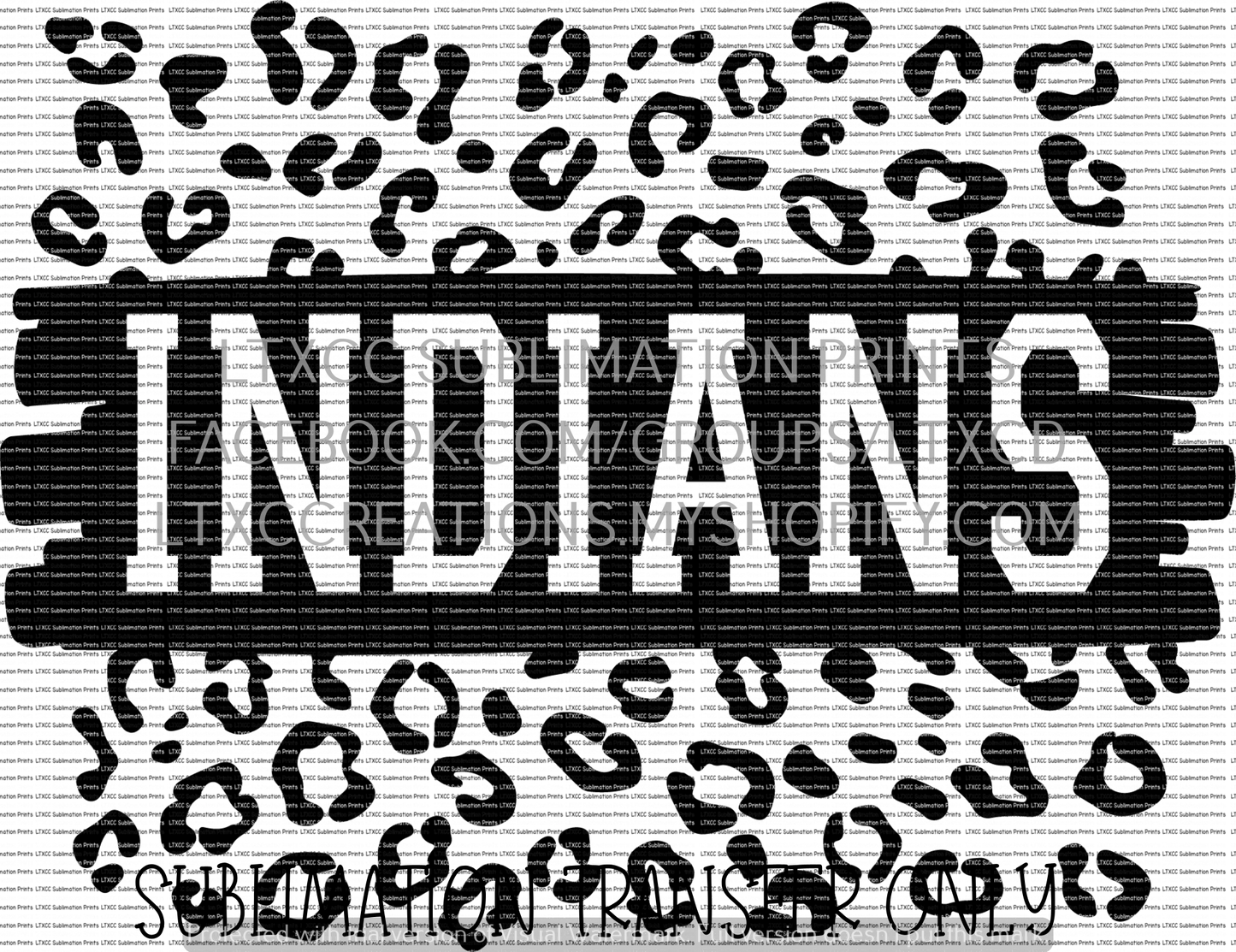 Indians Leopard - SUBLIMATION PRINT TRANSFER
