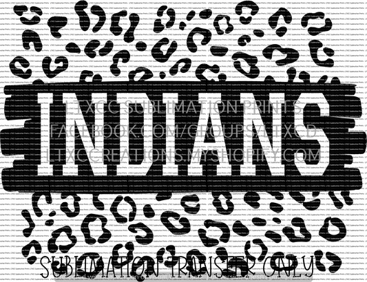 Indians Leopard - SUBLIMATION PRINT TRANSFER