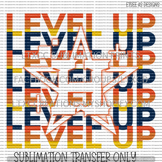 L E V E L UP A S T R O S  -  SUBLIMATION PRINT TRANSFER