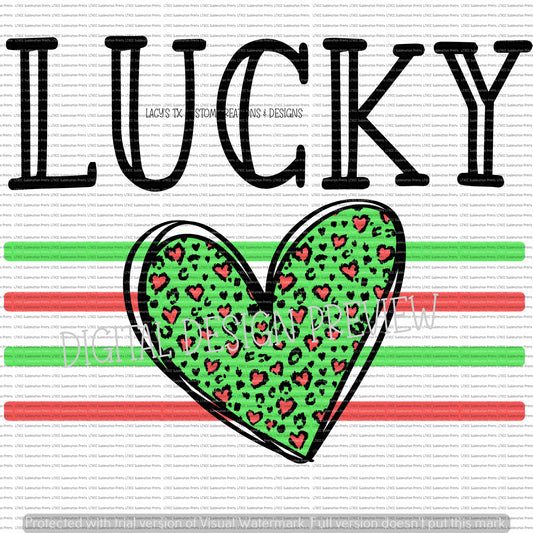 LUCKY PINK/GREEN ST. PATRICK'S DAY -  DIGITAL DESIGN ONLY