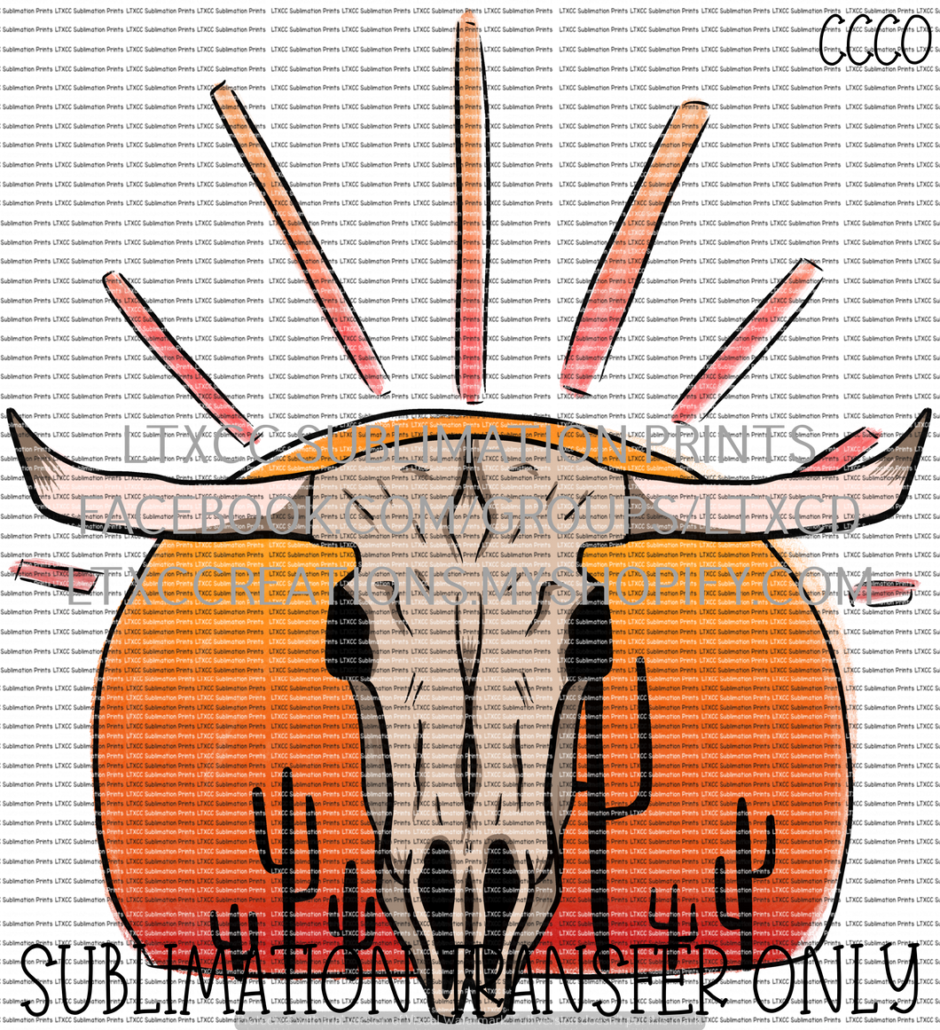 Longhorn Sunset - SUBLIMATION PRINT TRANSFER