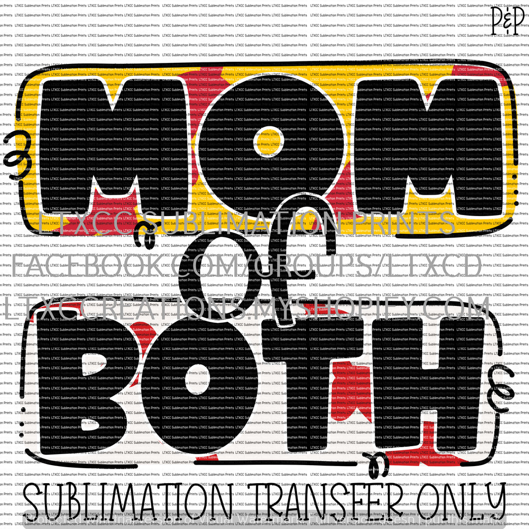 MOM OF BOTH SUBLIMATION PRINT TRANSFER