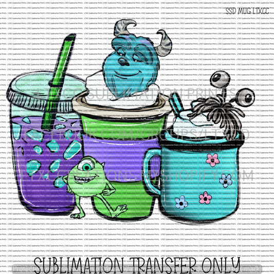 MONSTER I N C. - SUBLIMATION PRINT TRANSFER