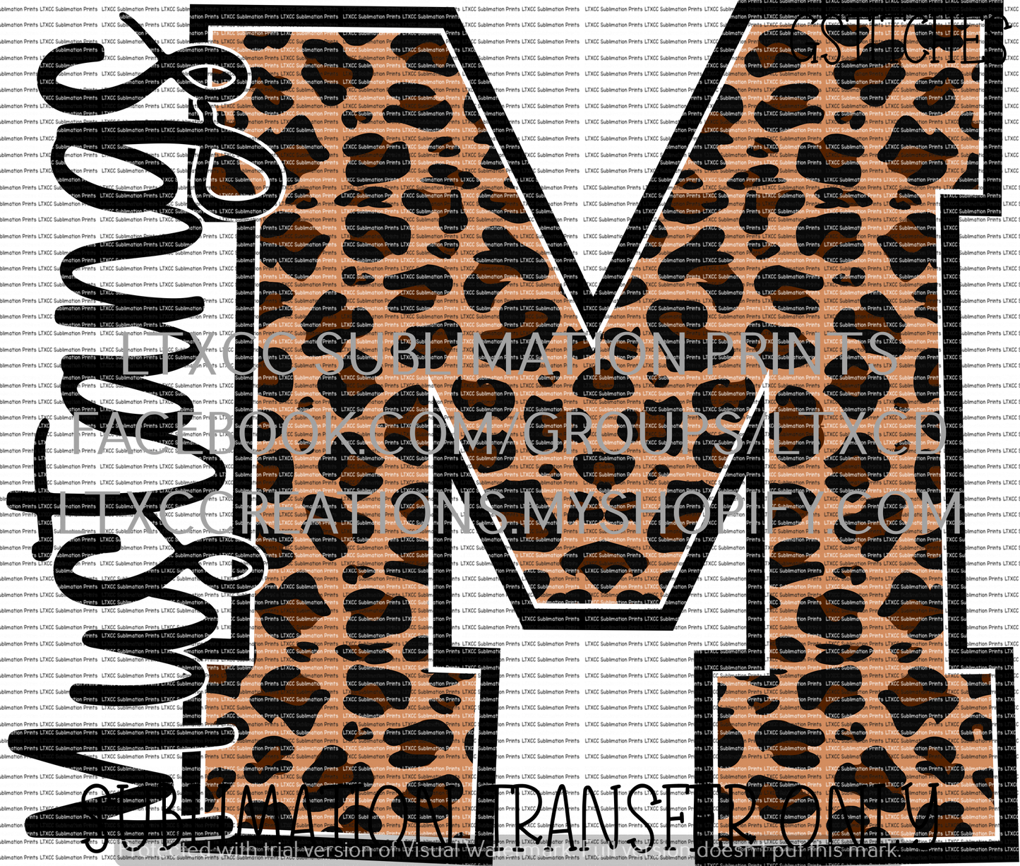 Mustangs Leopard - SUBLIMATION PRINT TRANSFER
