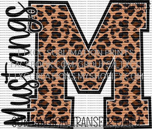 Mustangs Leopard - SUBLIMATION PRINT TRANSFER