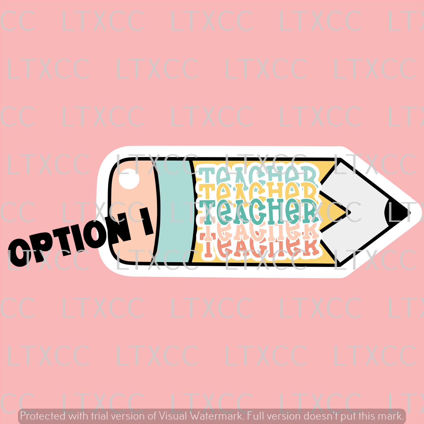 Teacher Appreciation Pencil Keychain