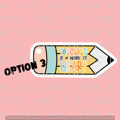 Teacher Appreciation Pencil Keychain