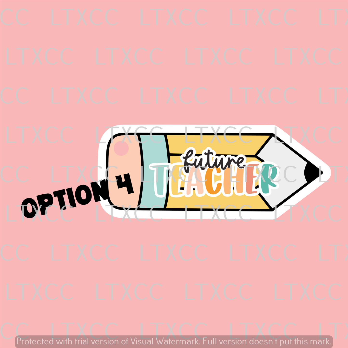 Teacher Appreciation Pencil Keychain
