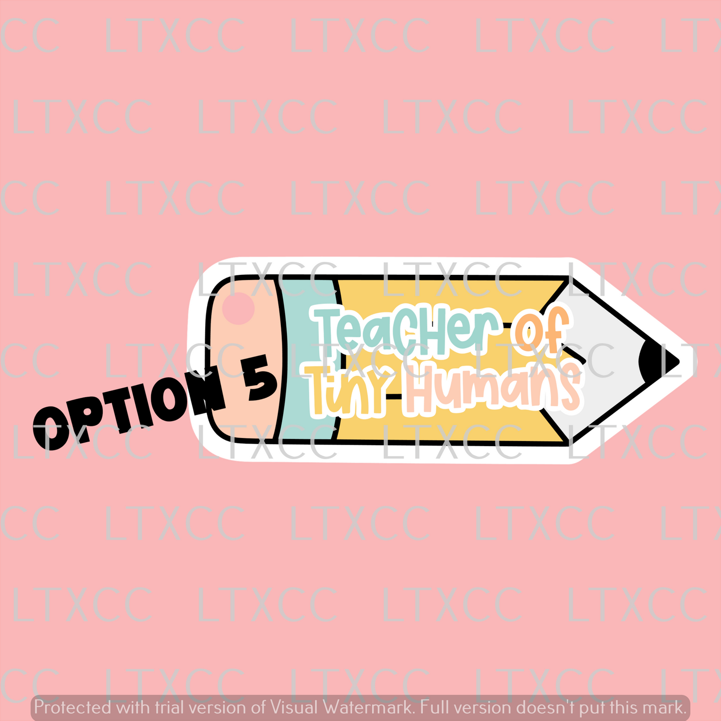 Teacher Appreciation Pencil Keychain
