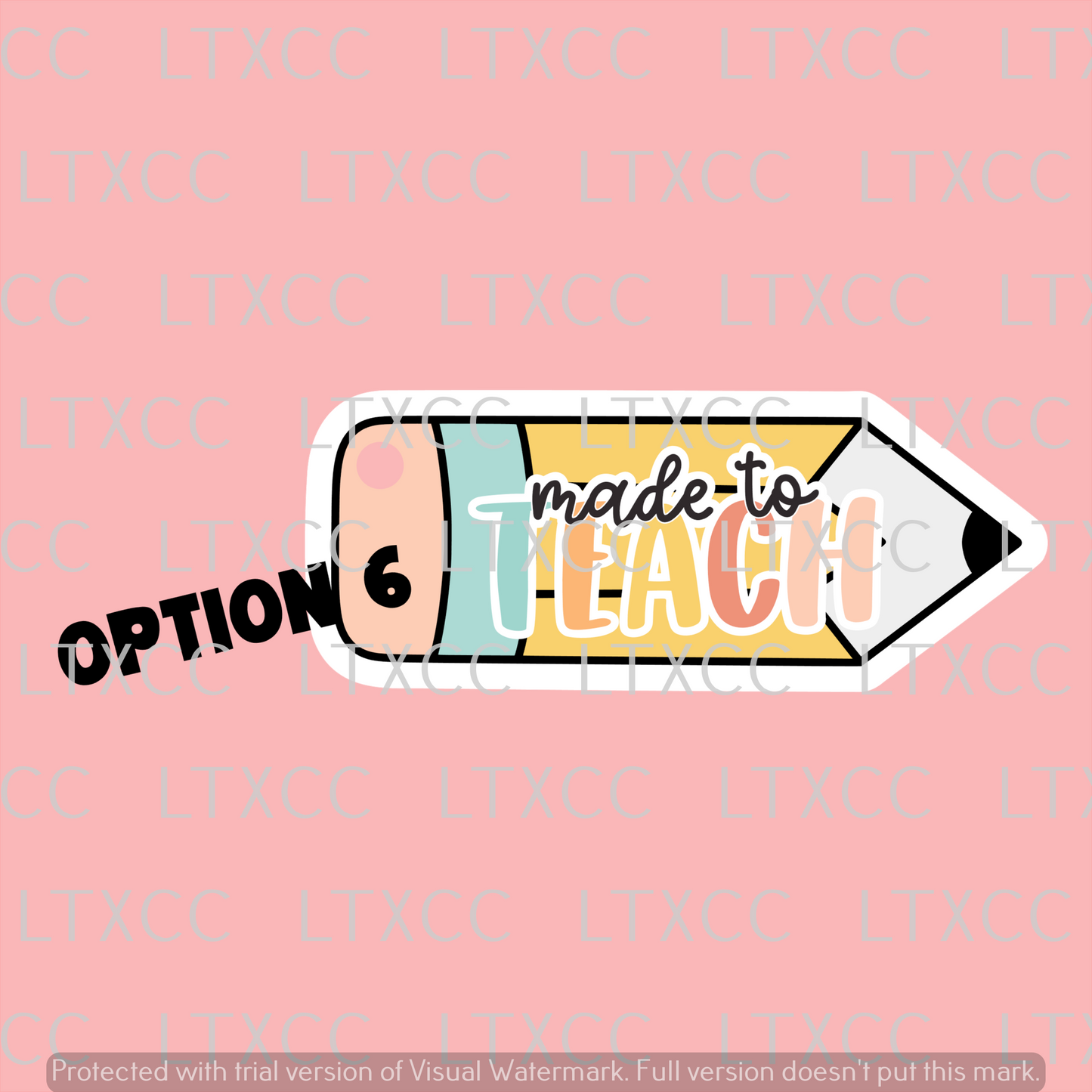 Teacher Appreciation Pencil Keychain