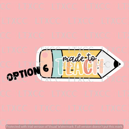 Teacher Appreciation Pencil Keychain