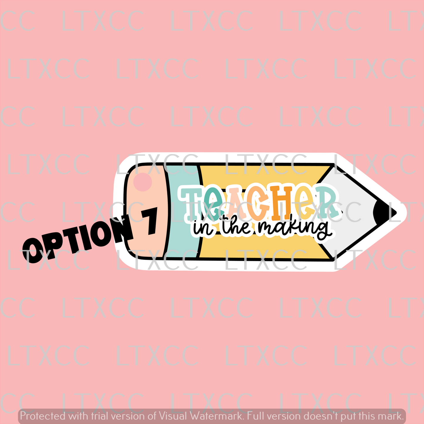 Teacher Appreciation Pencil Keychain