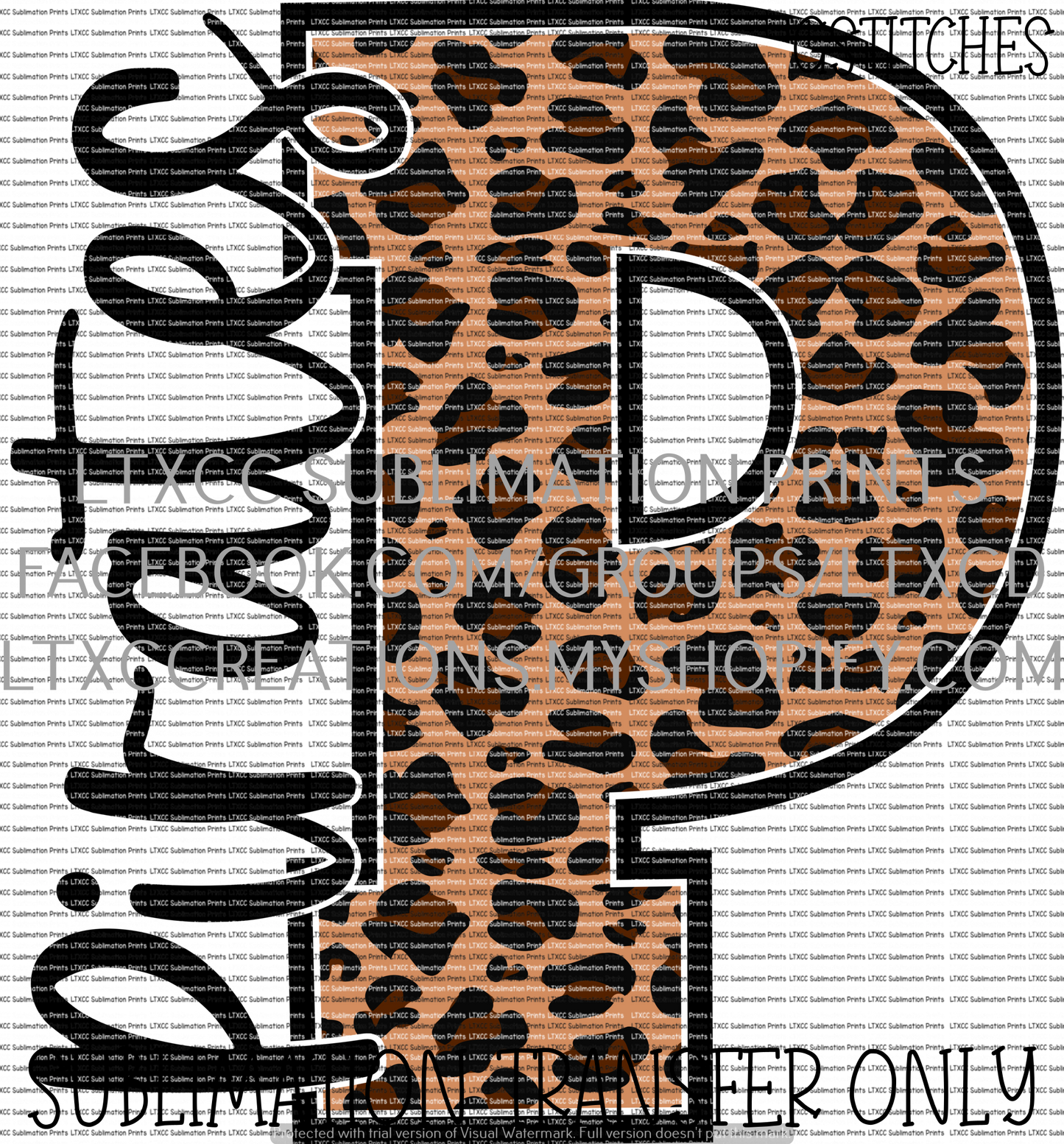 Pirates Leopard - SUBLIMATION PRINT TRANSFER