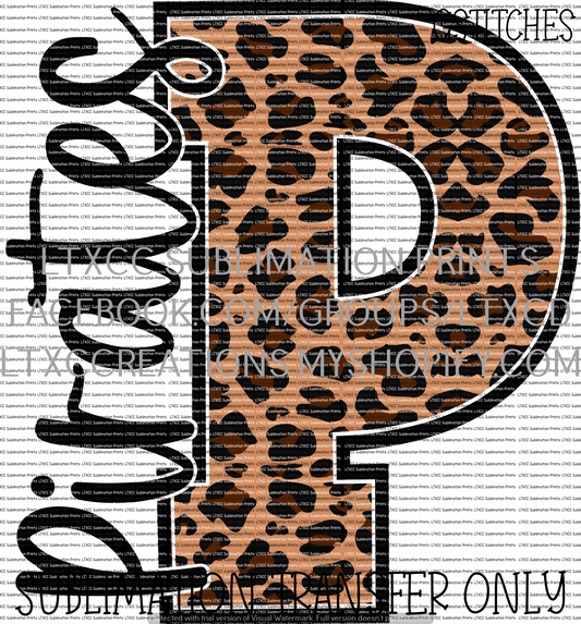 Pirates Leopard - SUBLIMATION PRINT TRANSFER