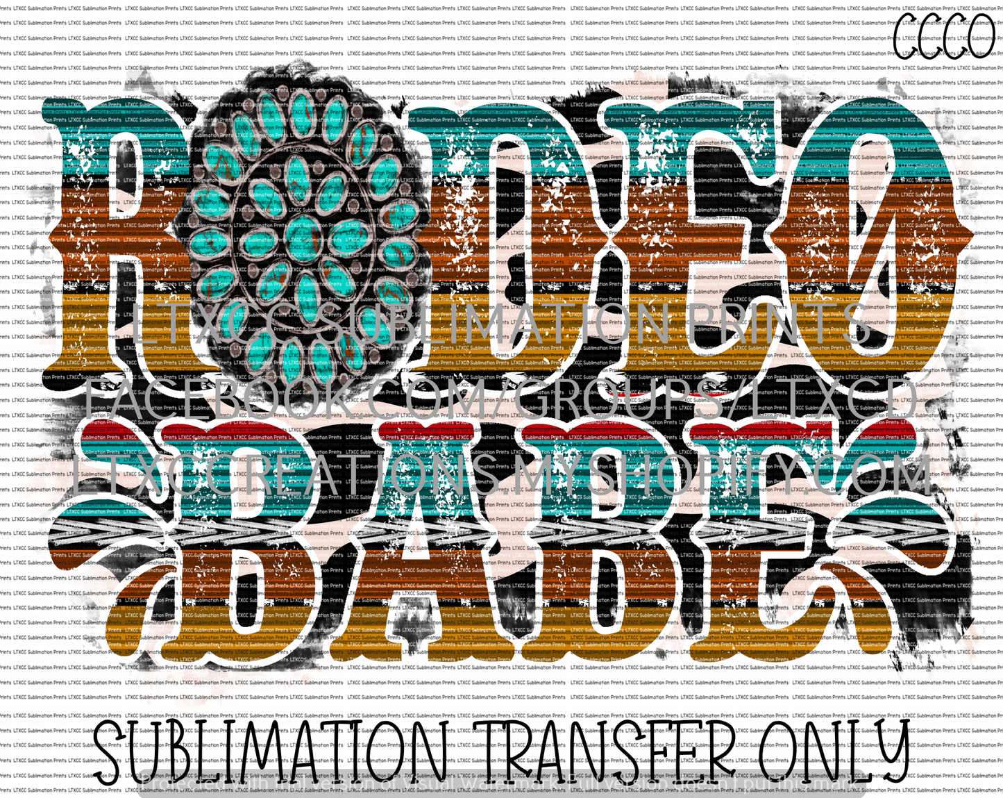 Rodeo Babe Turquoise - SUBLIMATION PRINT TRANSFER