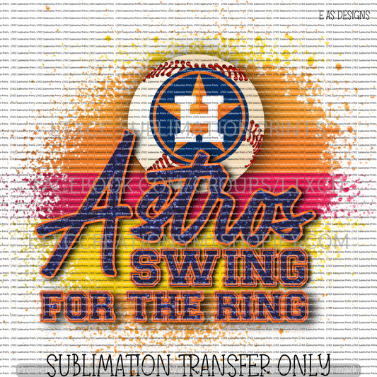 A S T R O S SWING FOR THE RING  -  SUBLIMATION PRINT TRANSFER