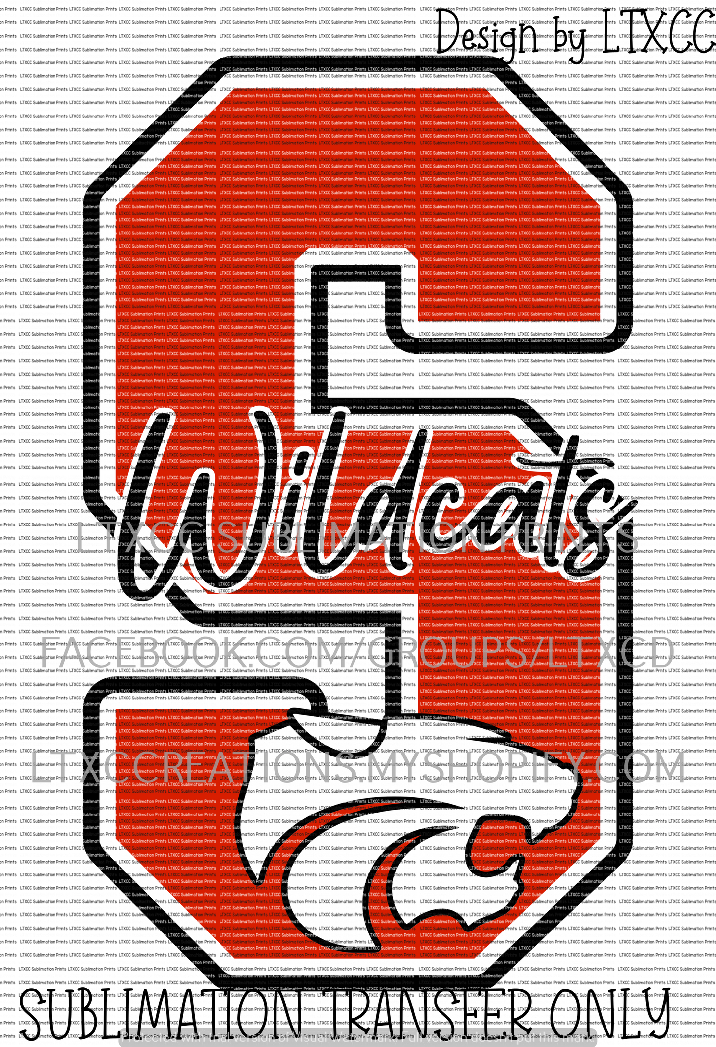 S Wildcats OPTION 2 - Splendora - SUBLIMATION PRINT TRANSFER