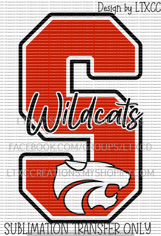 S Wildcats OPTION 2 - Splendora - SUBLIMATION PRINT TRANSFER