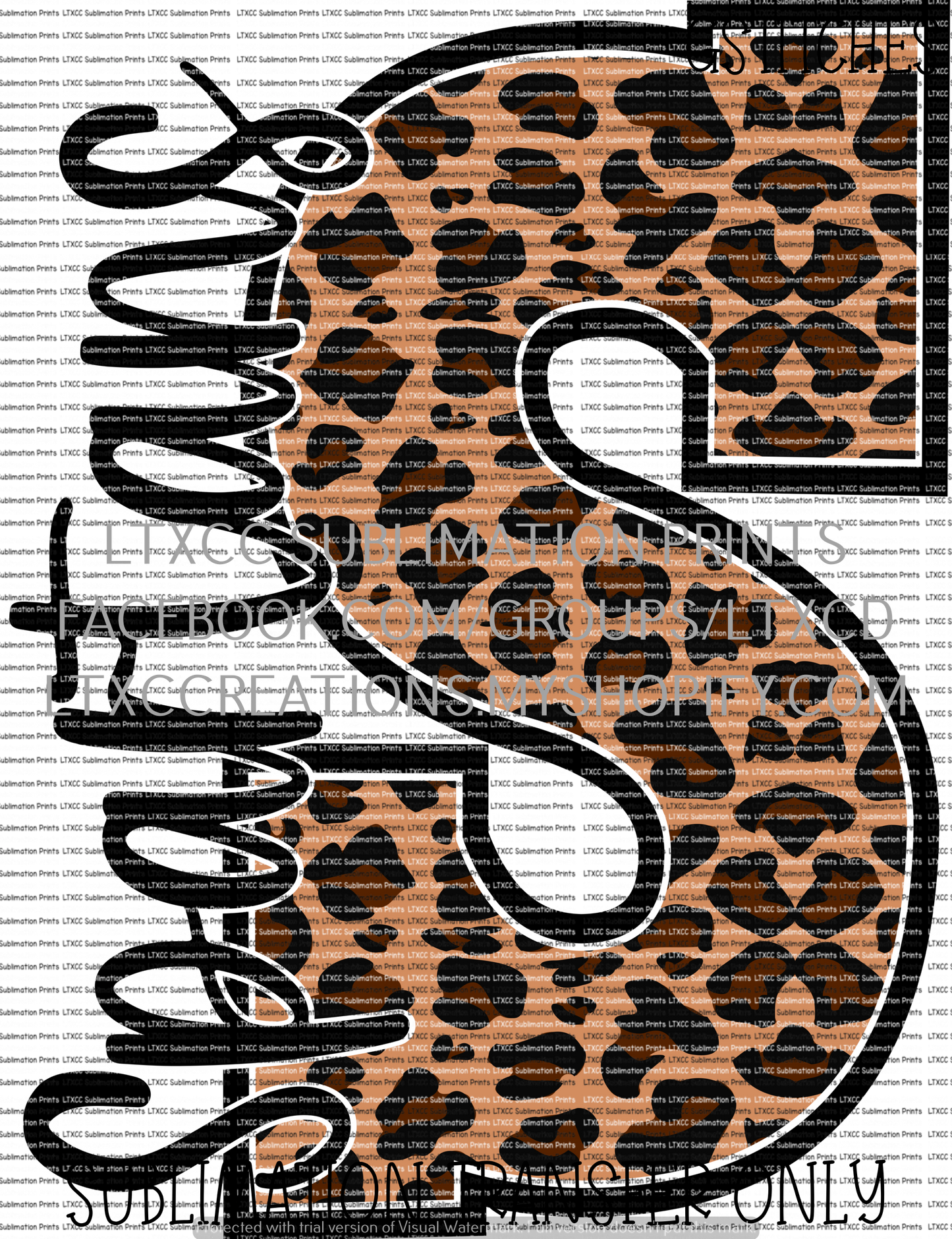 Spartans Leopard - SUBLIMATION PRINT TRANSFER