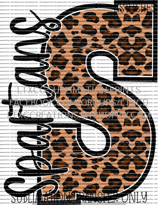 Spartans Leopard - SUBLIMATION PRINT TRANSFER