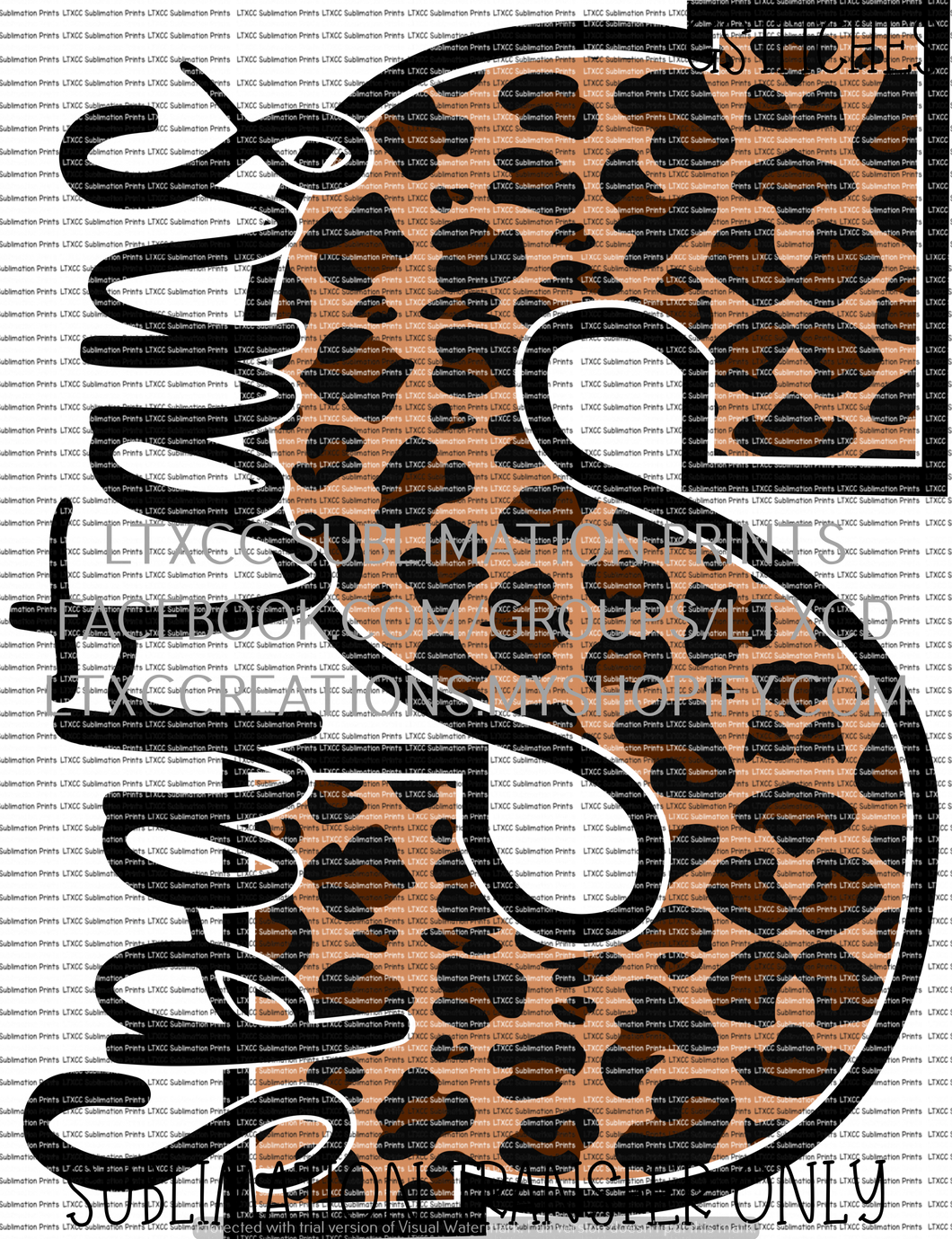 Spartans Leopard - SUBLIMATION PRINT TRANSFER