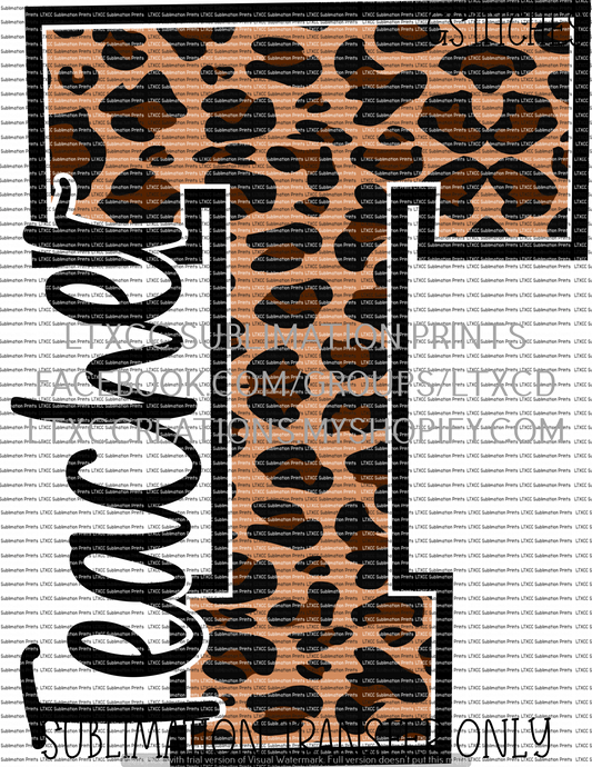 Teacher Leopard - SUBLIMATION PRINT TRANSFER