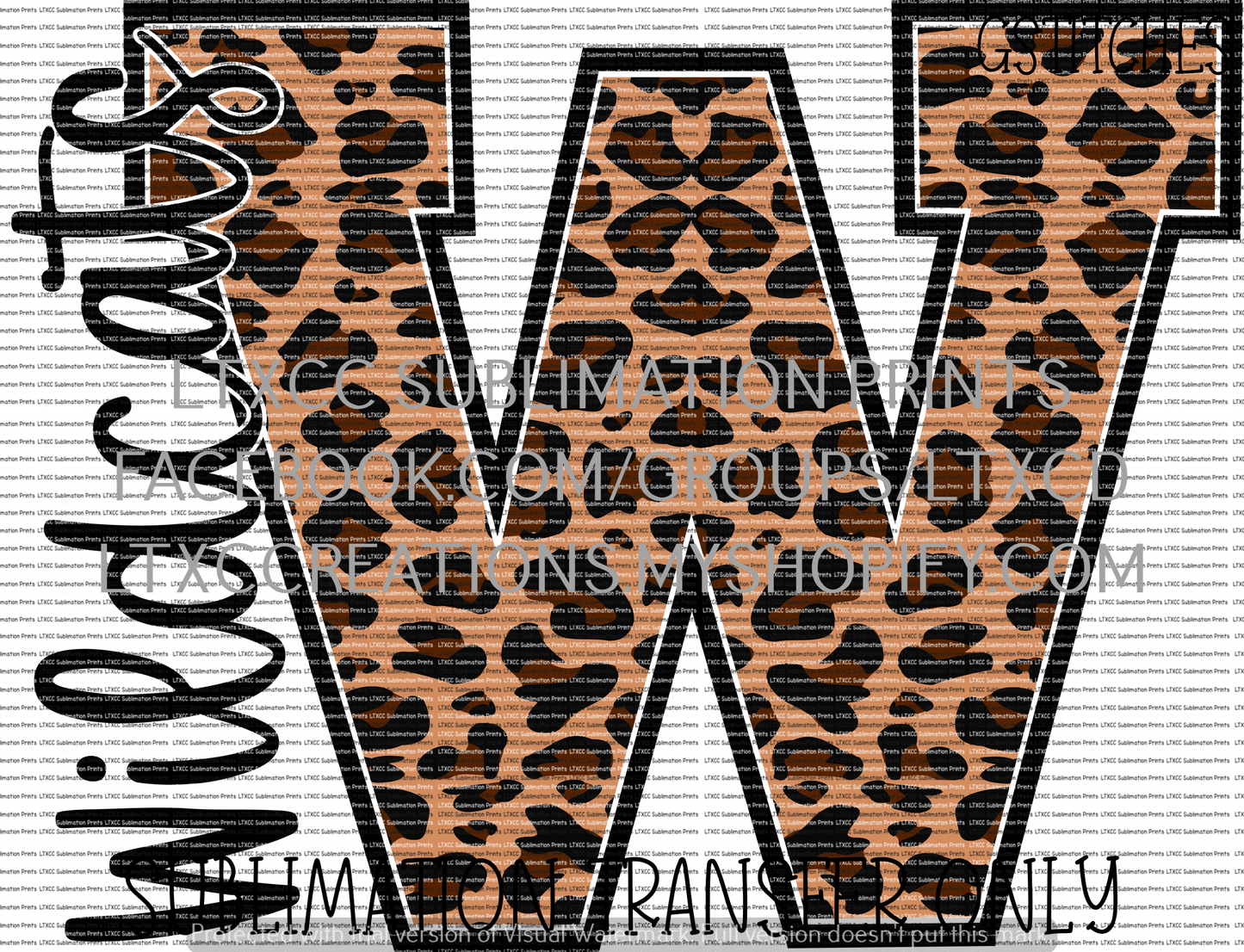Wildcats Leopard - SUBLIMATION PRINT TRANSFER