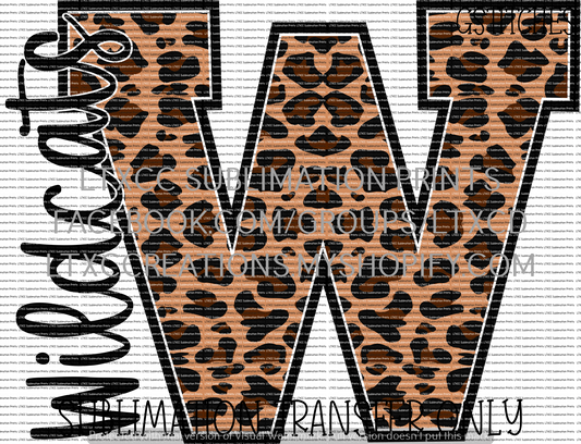 Wildcats Leopard - SUBLIMATION PRINT TRANSFER