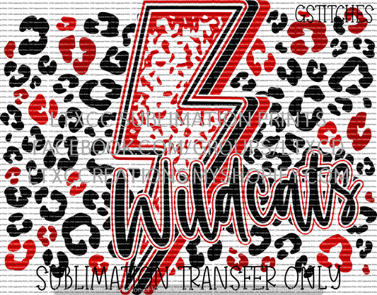 Wildcats - SUBLIMATION PRINT TRANSFER