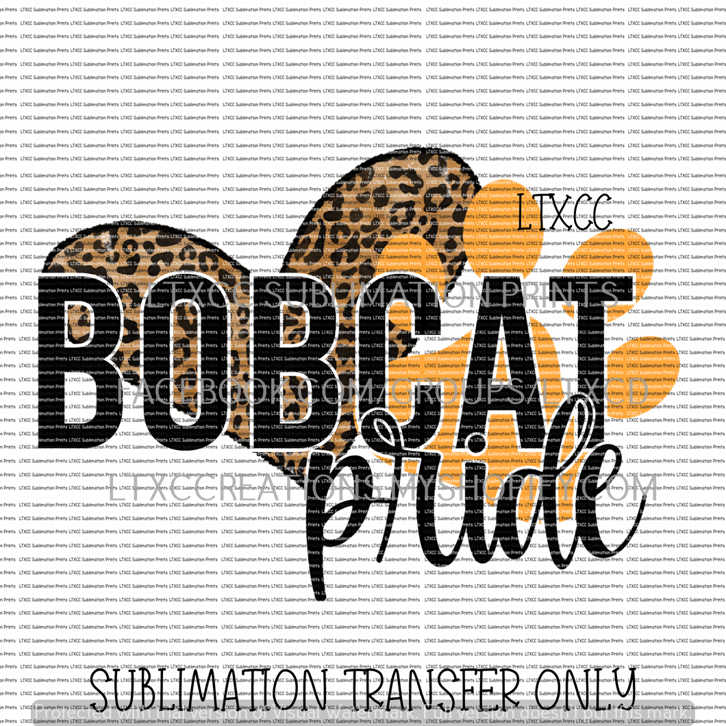 BOBCAT PRIDE - SUBLIMATION PRINT TRANSFER