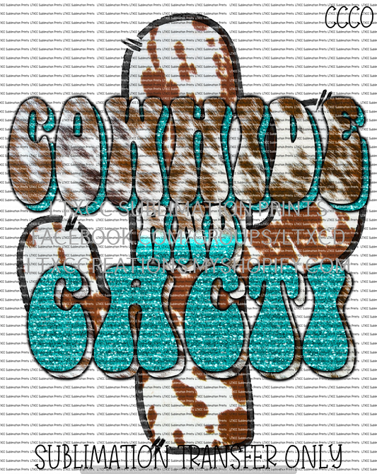 Cowhide and Cacti - SUBLIMATION PRINT TRANSFER