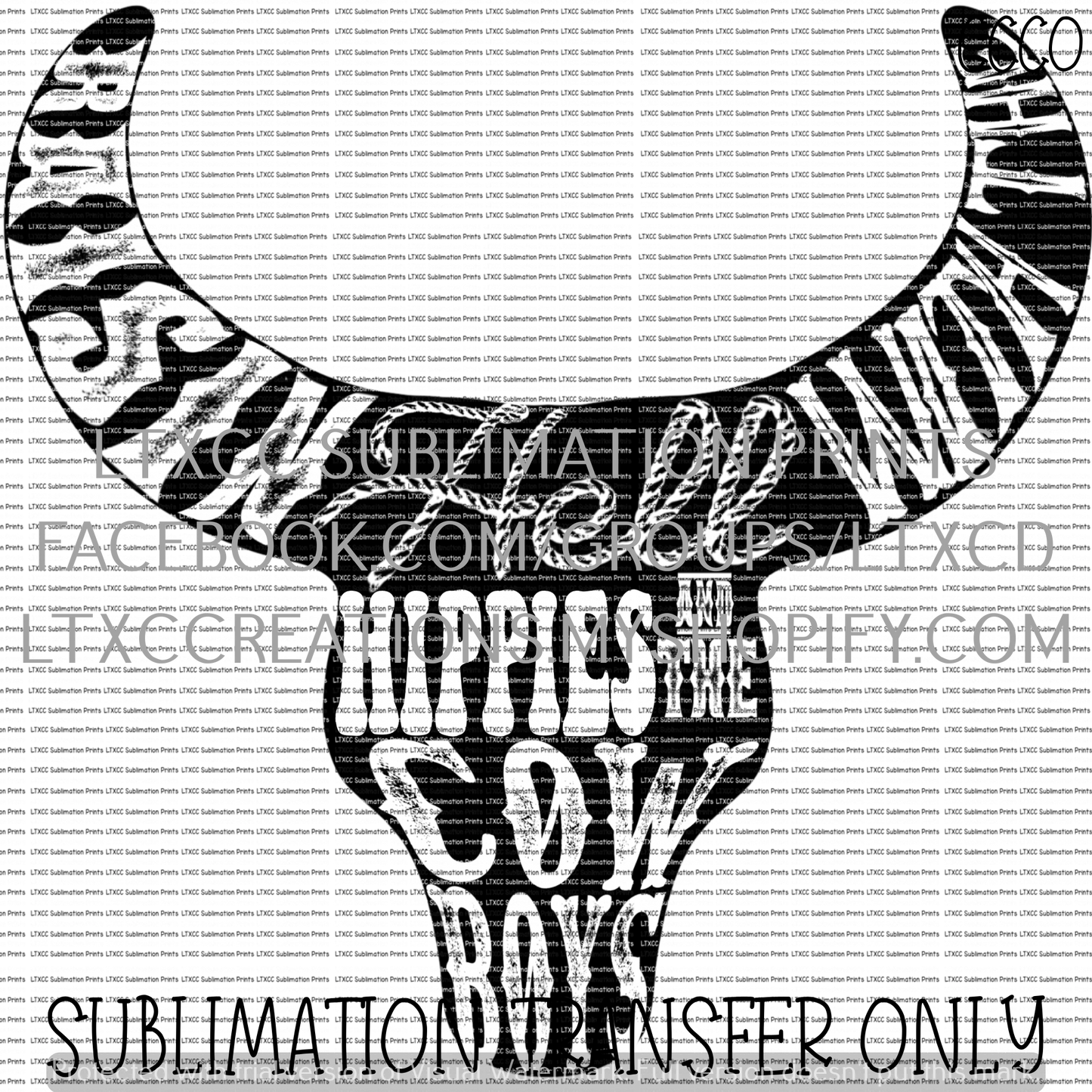 Raisin' Hell with the Hippies and the Cowboys CODY JINKS - SUBLIMATION PRINT TRANSFER