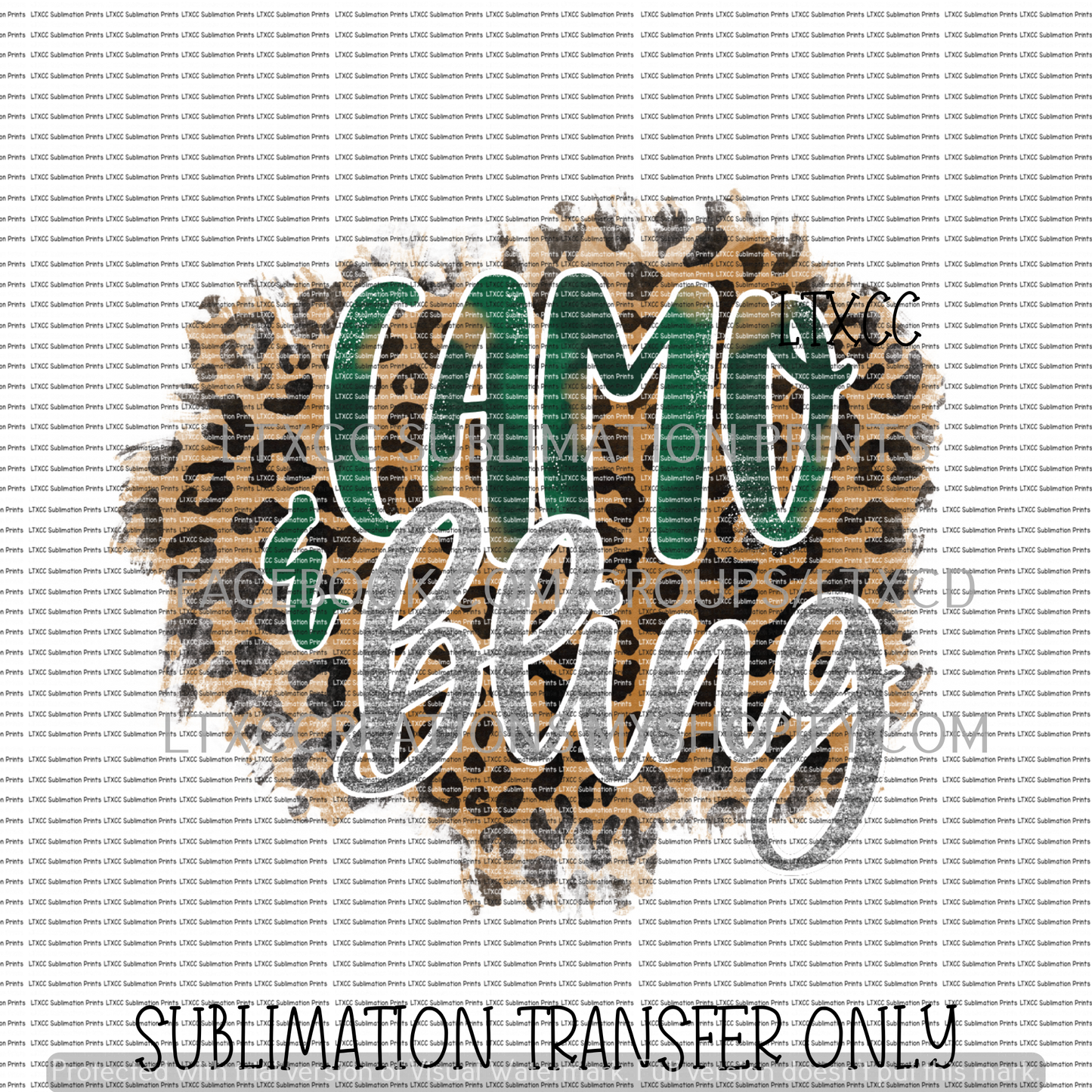 CAMO & BLING - HUNTING - SUBLIMATION PRINT TRANSFER