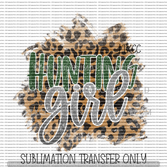 HUNTING GIRL - HUNTING - SUBLIMATION PRINT TRANSFER