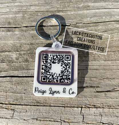 Custom QR Code Keychain