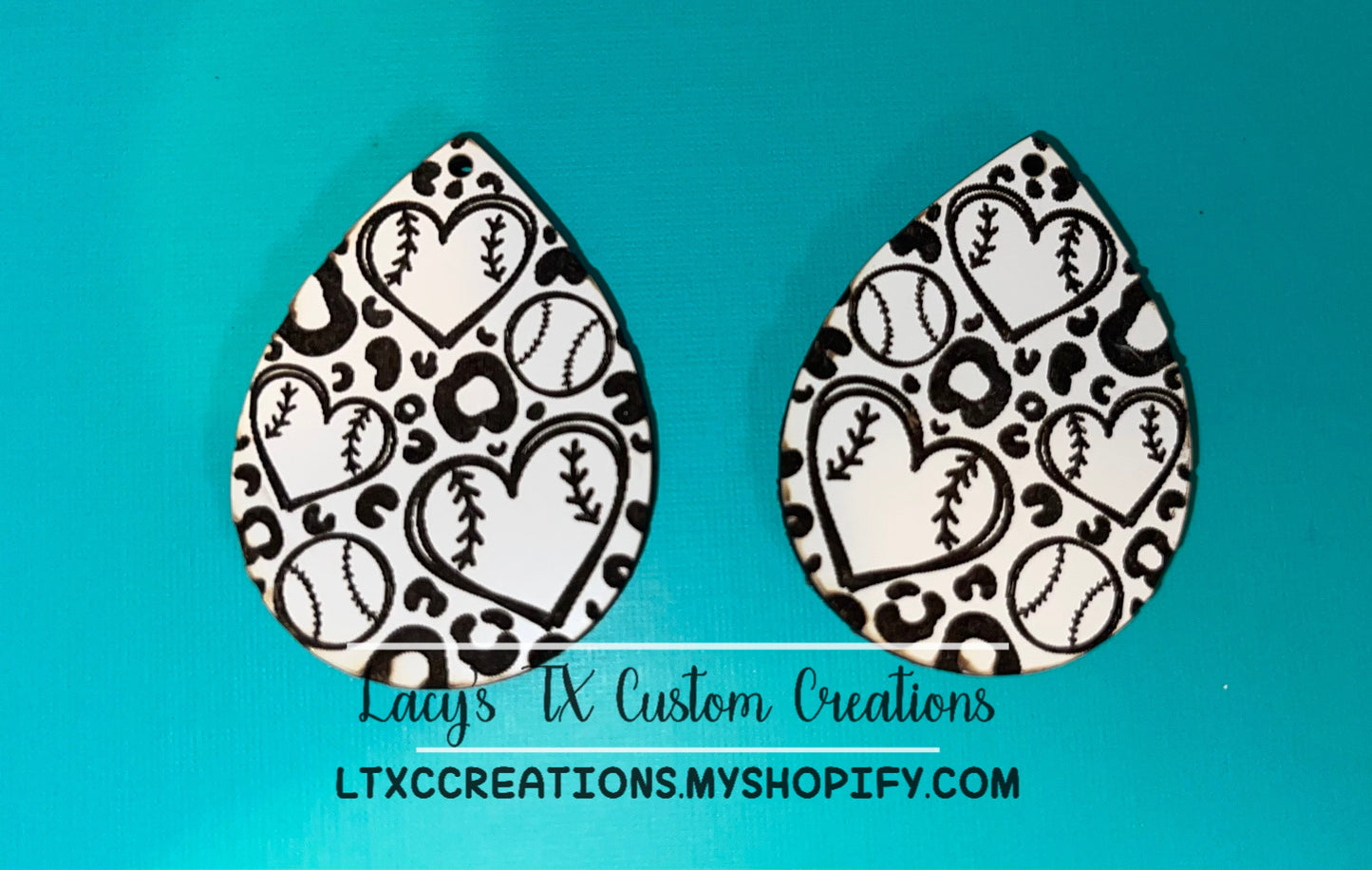 UNFINISHED Teardrop Earrings (NO HARDWARE)