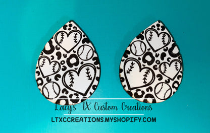 UNFINISHED Teardrop Earrings (NO HARDWARE)