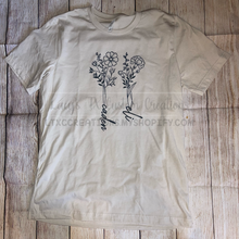 Load image into Gallery viewer, *PRE-ORDER 7-21 BUSINESS DAY TAT** CUSTOM BIRTH FLOWER T-SHIRT
