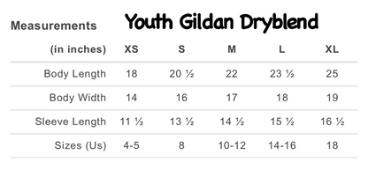 Gildan Dryblend (50/50) YOUTH SMALL