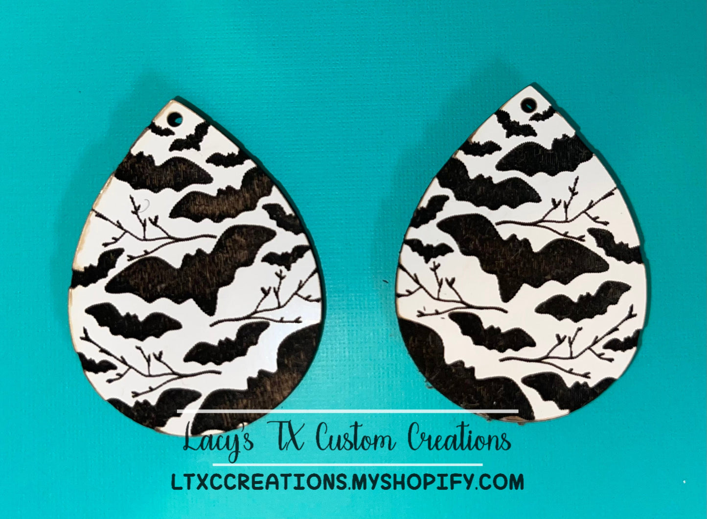 UNFINISHED Teardrop Earrings (NO HARDWARE)