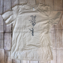 Load image into Gallery viewer, *PRE-ORDER 7-21 BUSINESS DAY TAT** CUSTOM BIRTH FLOWER T-SHIRT
